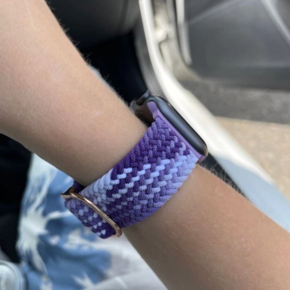 NEW Adjustable Braided Solo Loop For Apple Watch - Picture 2 of 6